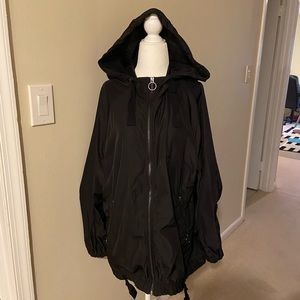 Zara black nylon jacket